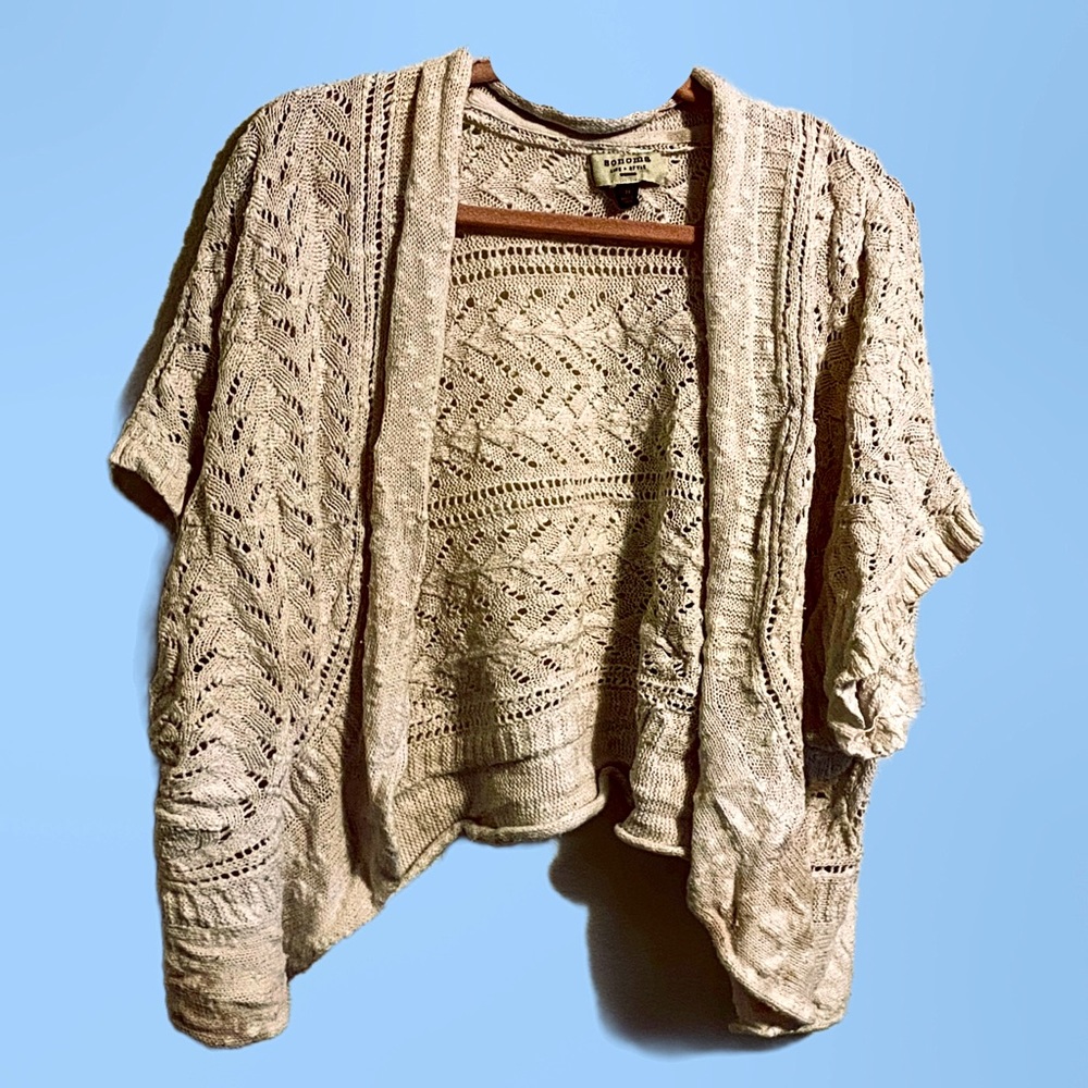 White Knit Shrug